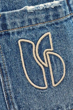 Ba&Sh VIGILIO veste courte denim BLEU Discount