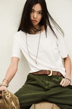 Ba&Sh VINA tee-shirt ample loose BLANC