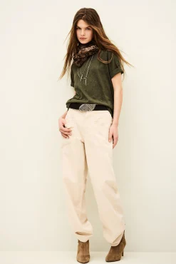 Ba&Sh VINA tee-shirt ample loose VERT