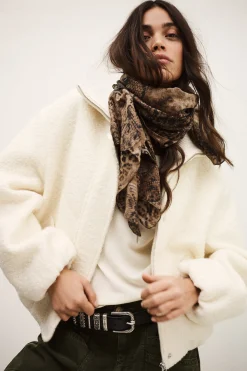 Ba&Sh VITO veste bomber élégante ECRU Discount