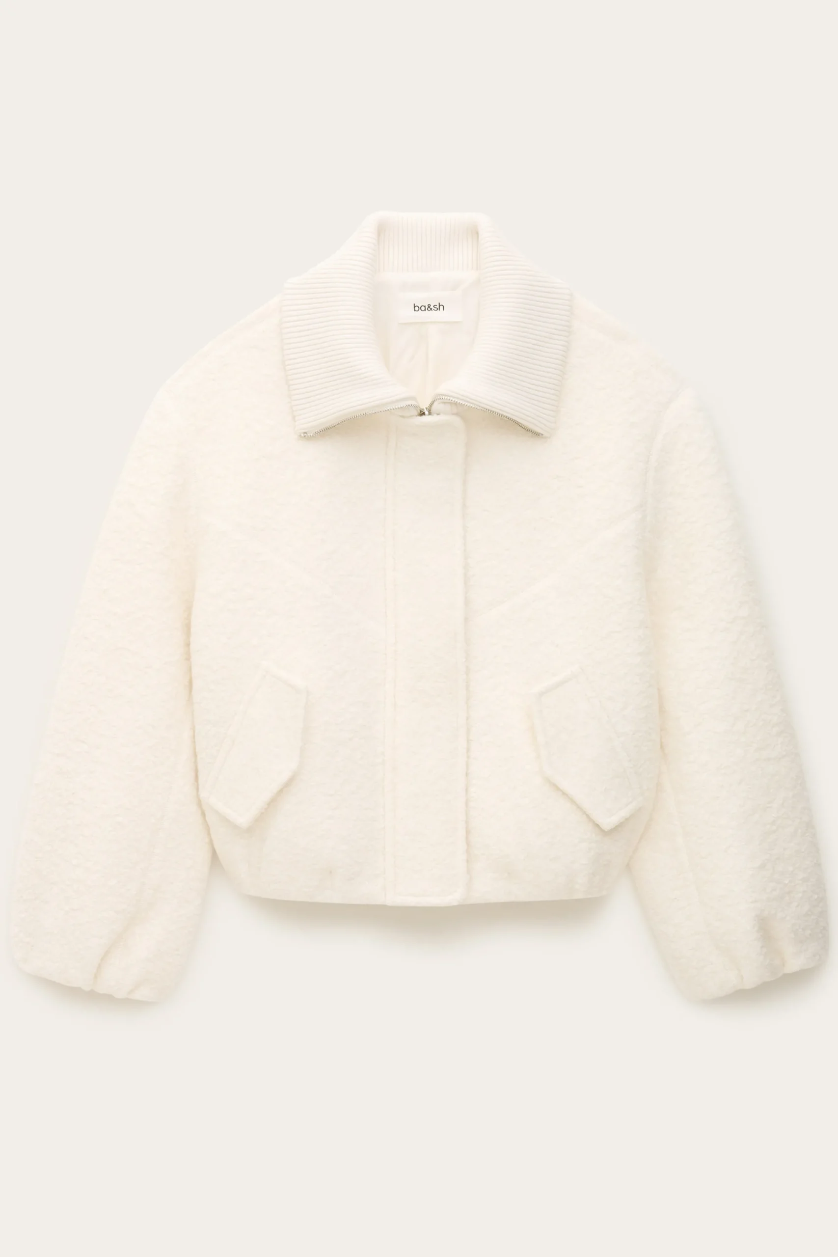 Ba&Sh VITO veste bomber élégante ECRU Discount