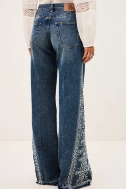 Ba&Sh VIVY jean flare BLEU Discount