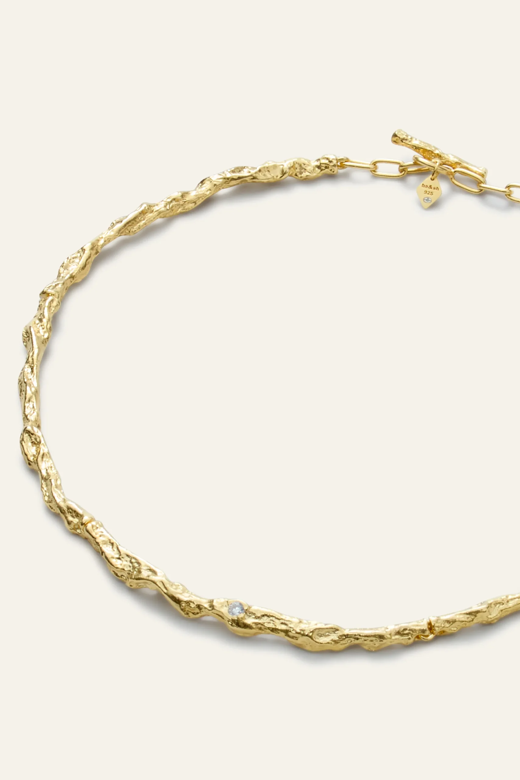 Ba&Sh WENDY collier chaine zircon DORE Hot