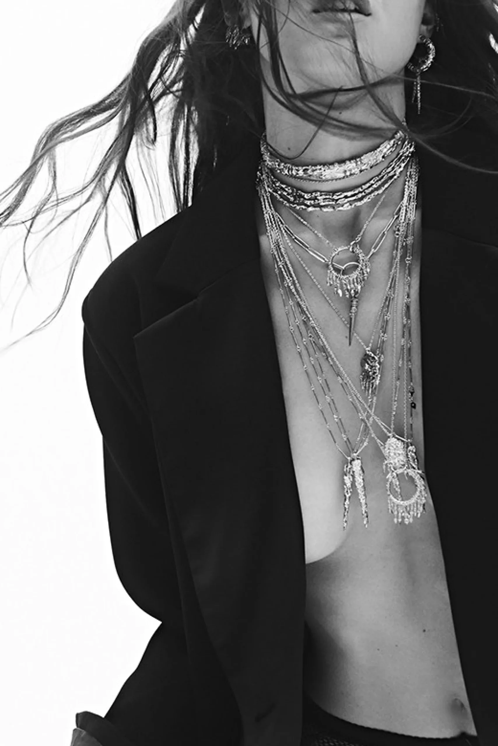 Ba&Sh WENDY collier chaine zircon DORE Hot