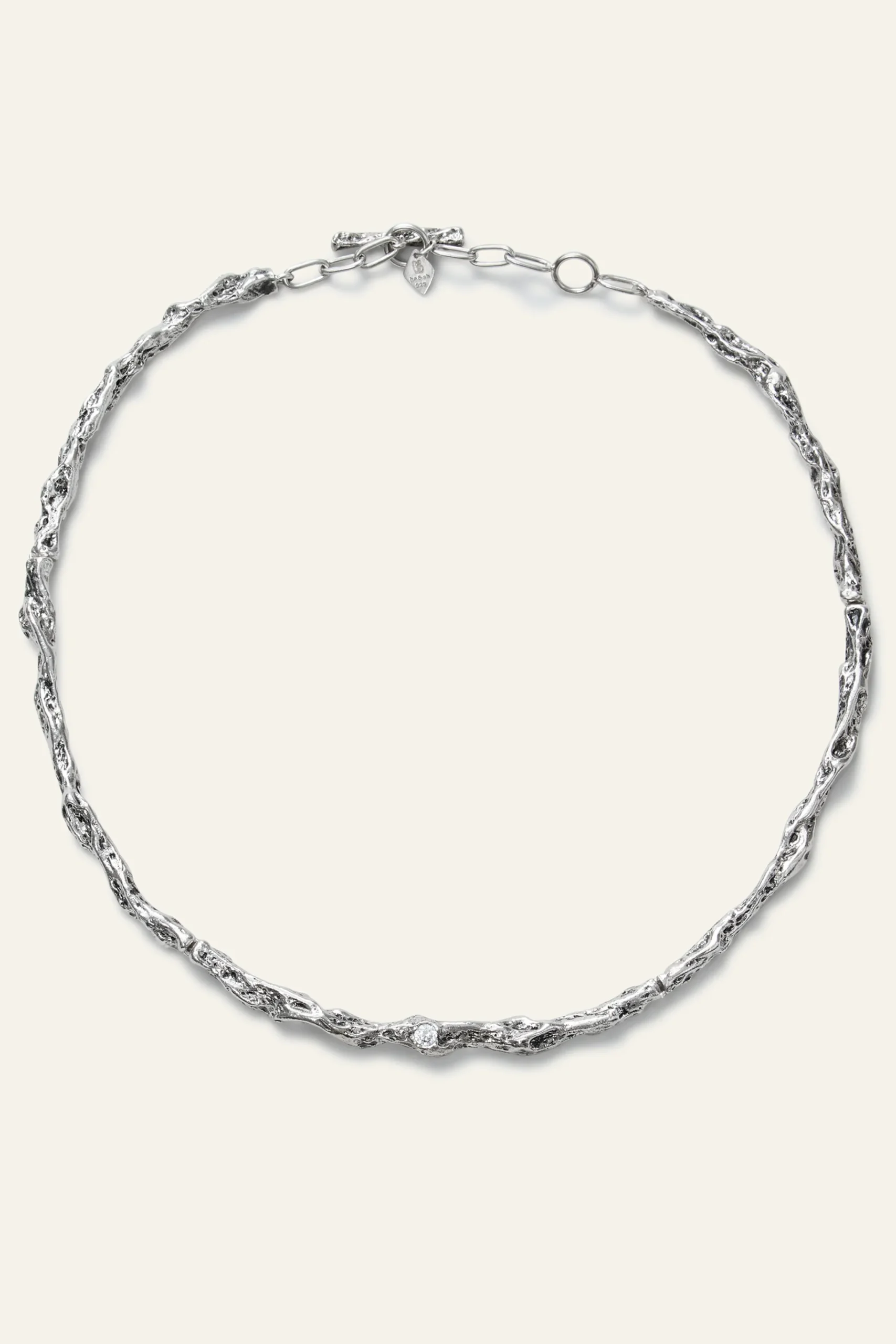 Ba&Sh WENDY collier chaine zircon GRIS New