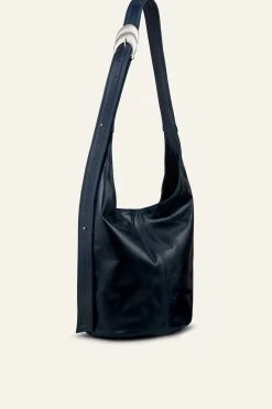 Ba&Sh YOUYOU sac seau cuir BLEU
