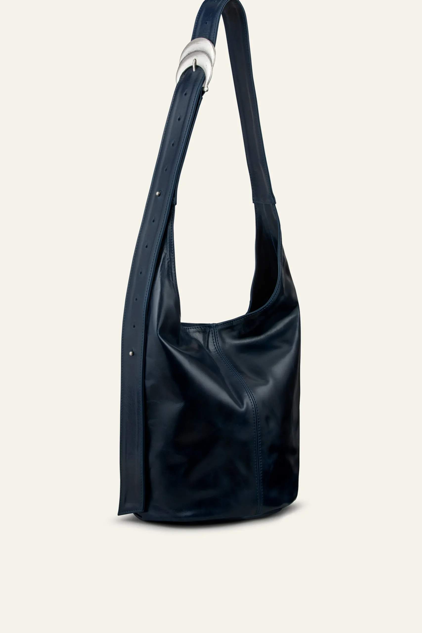 Ba&Sh YOUYOU sac seau cuir BLEU