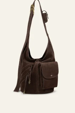Ba&Sh YOUYOU sac seau multipocket MARRON Discount