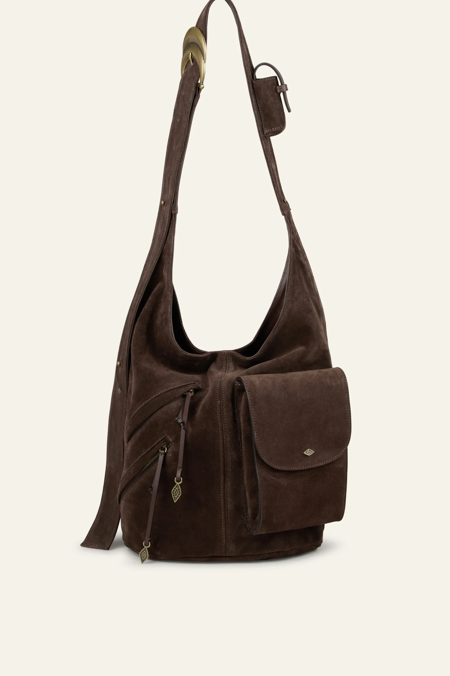 Ba&Sh YOUYOU sac seau multipocket MARRON Discount