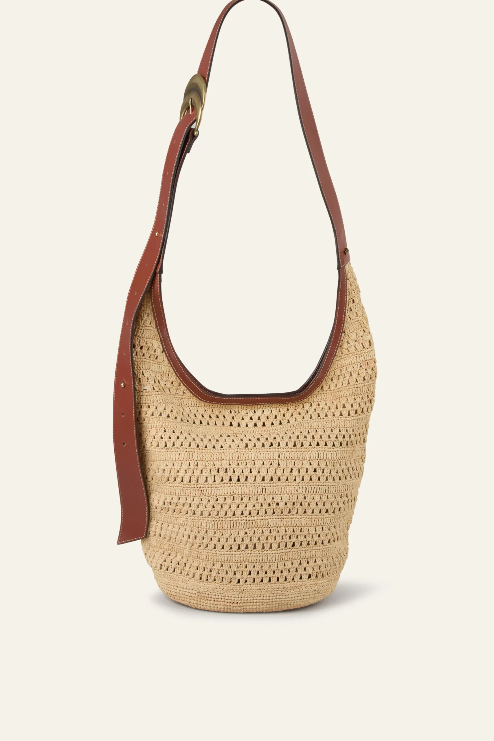 Ba&Sh YOUYOU sac seau tressé MARRON Hot