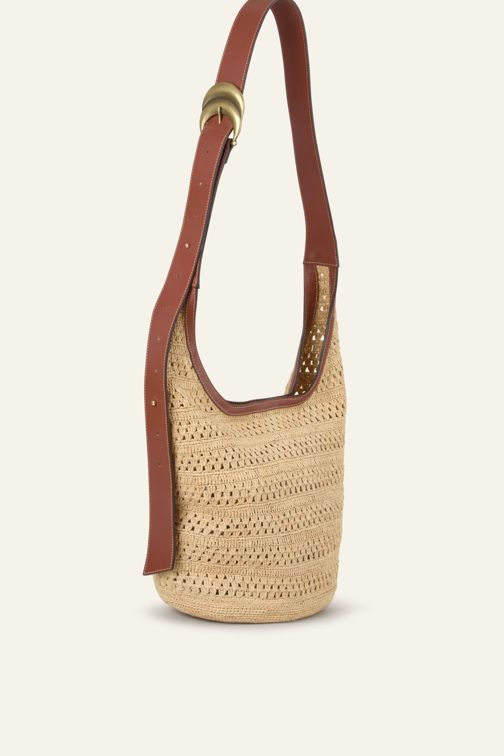 Ba&Sh YOUYOU sac seau tressé MARRON Hot
