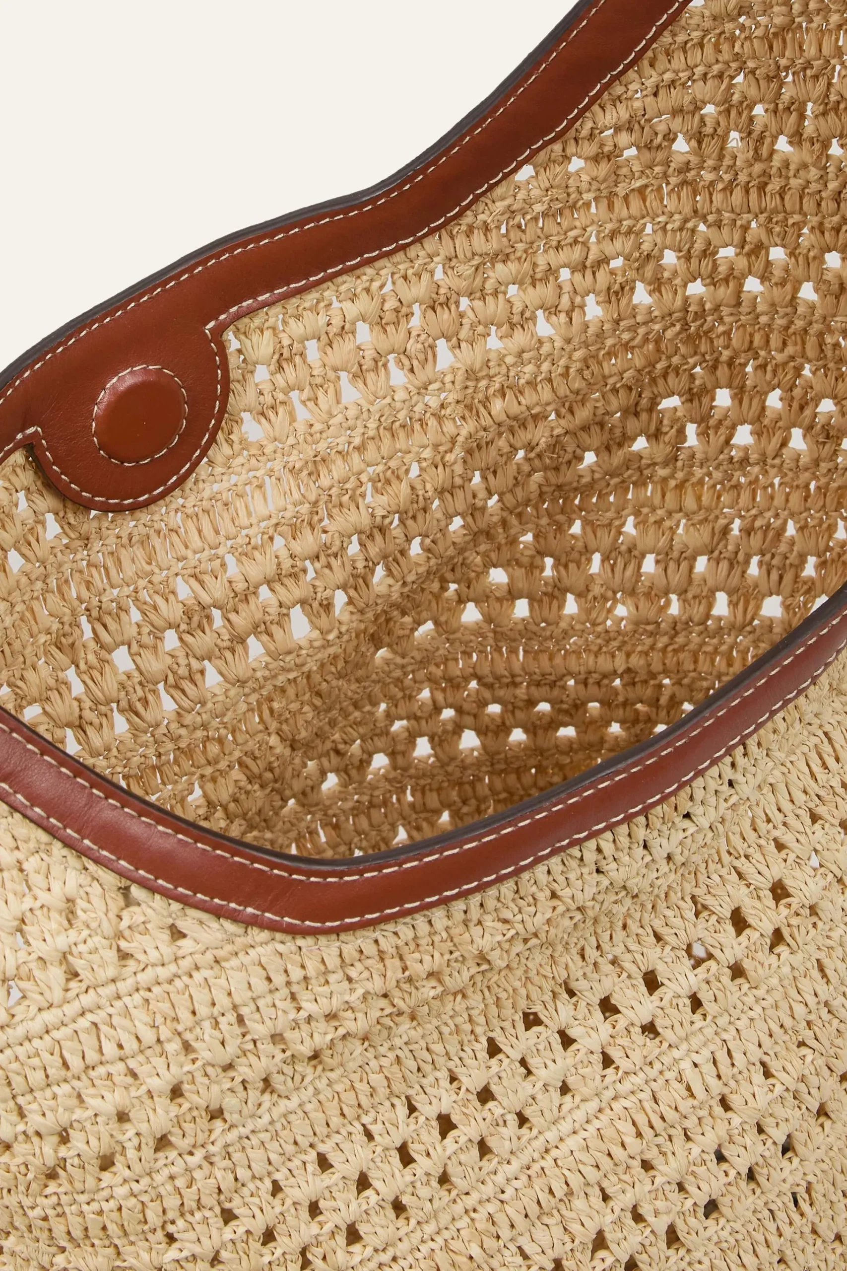 Ba&Sh YOUYOU sac seau tressé MARRON Hot
