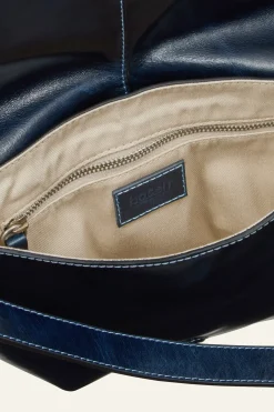 Ba&Sh YOUYOU sac selle cuir BLEU Discount