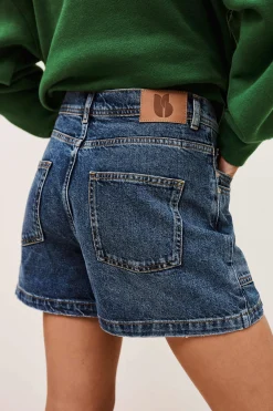 Ba&Sh ZEVY short cargo BLEU