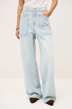 Ba&Sh ZOEL jean droit BLEU New